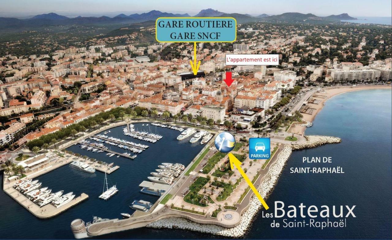 F2 Balcon A 1Minute De La Plage Saint-Raphaël 外观 照片